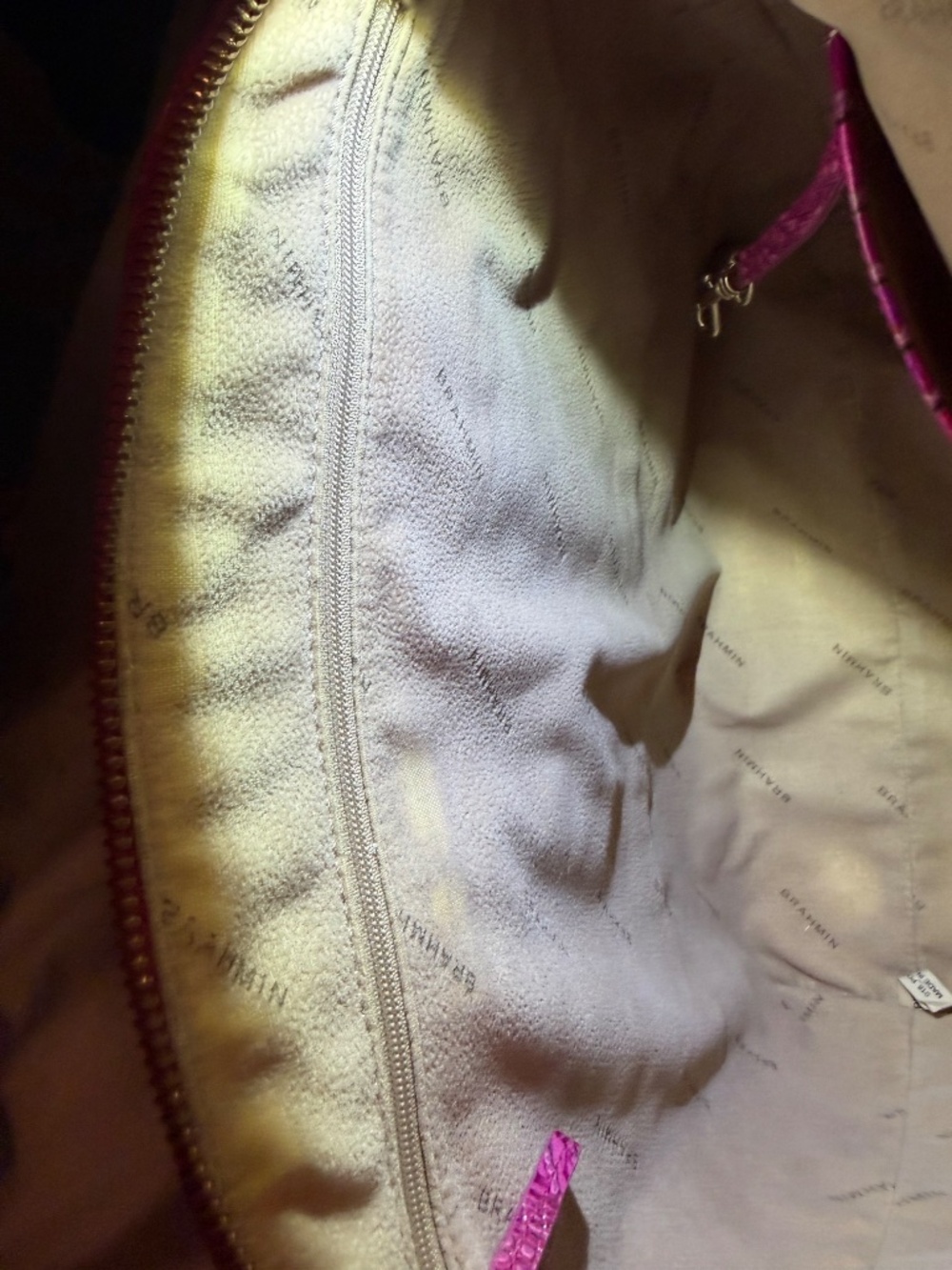Brahmin Large Duxbury Satchel & Ady Wallet Set Pink Potion Iridescent Rare - Picture 11 of 16